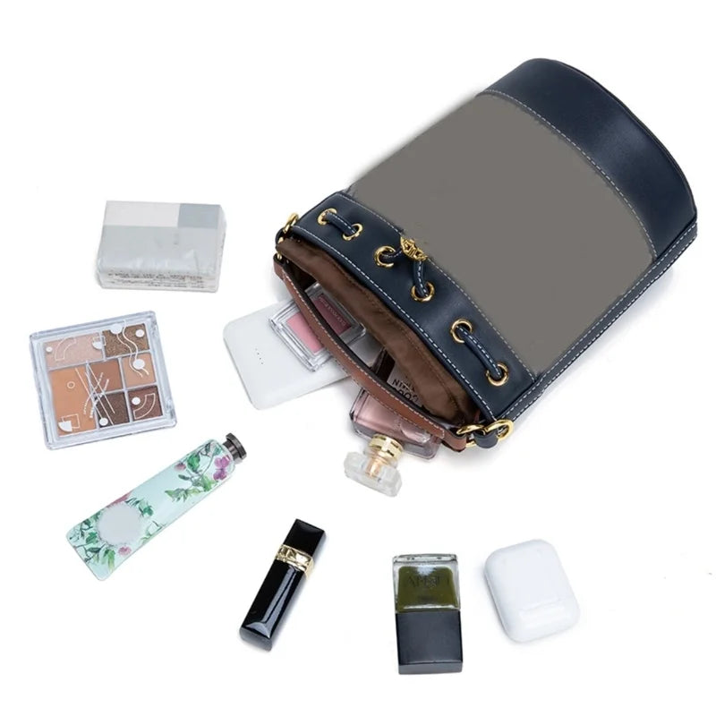 Lady Purse Organizer Insert Drawstring Bag for Bucket Bag Women Large Capacity Tote Crossbody Shoulder Bag Nylon Inner Bag