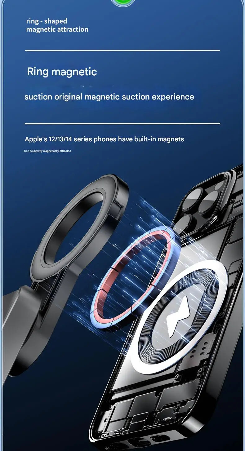 Upgraded Multi-Function Foldable Magnetic Phone Holder Selfie Stick, DSLR-Style Rotation Tripod Portable Remote ControlUpgraded