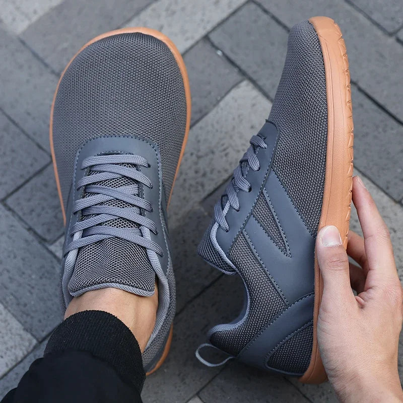 Men's and Women's Wide Toe Barefoot Shoes Outdoor Hiking Shoe Minimalist Running Shoes Lightweight and Breathable Walking Shoes