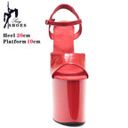 New Black Matte Stripper Shoes Woman Summer 2024 Designer Modern Sandals ultra-high heels 20cm Sexy Nightclubs Pole Dance Shoes