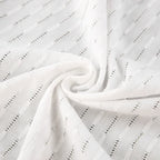 Women Jacquard Puff Sleeves Two Piece Sets for Summer Fashion Loose Shorts and Long Sleeved Shirt Outfits