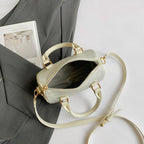 New Trendy Crossbody Purse For Women Luxury Leather Women's Chain Shoulder Bag Ladies Zipper Handbag With Chain Detail