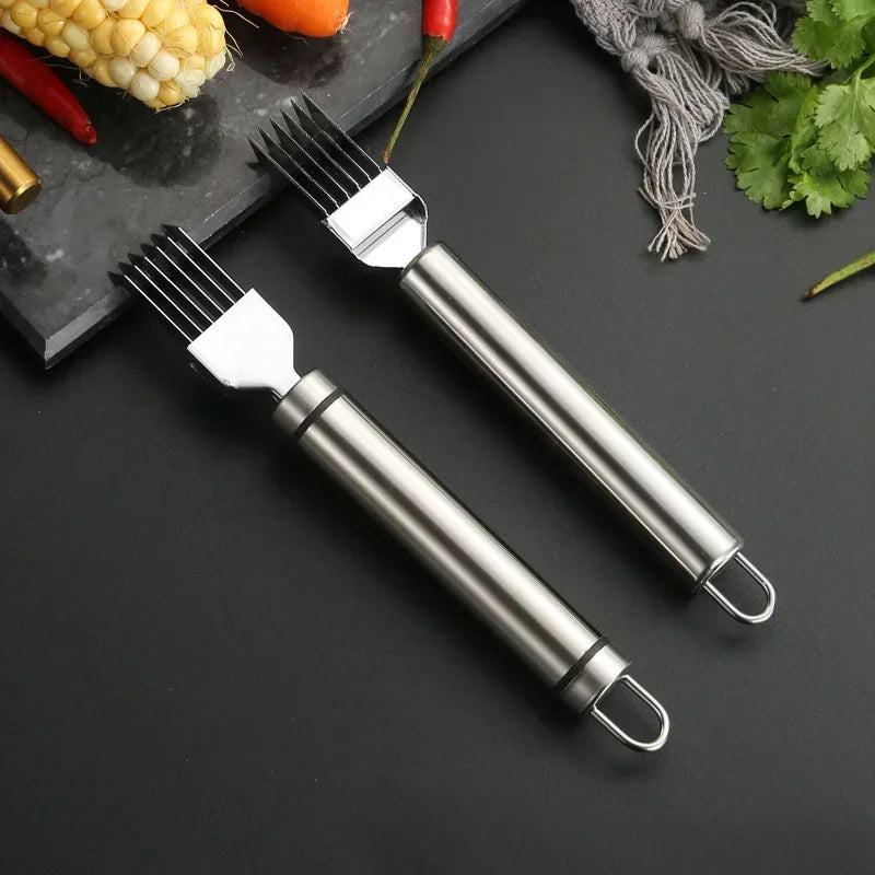 Kitchen Shred Onion Slicers Multi-Purpose Stainless Steel Chopped Green Onion Knife Kitchen Gadgets for Green Onion Cutter Tools