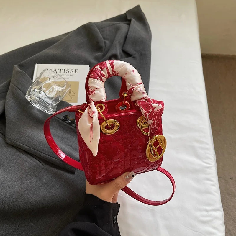 2025 Quilted Lady Dior Style Purse, Luxury Mini Chain Crossbody Shoulder Handbag