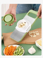 Kitchen 5 in 1 Stainless Steel Multifunctional Safe Manual Vegetable Slicer Cutter Potato Shredders Garlic Carrot Grater Chopper