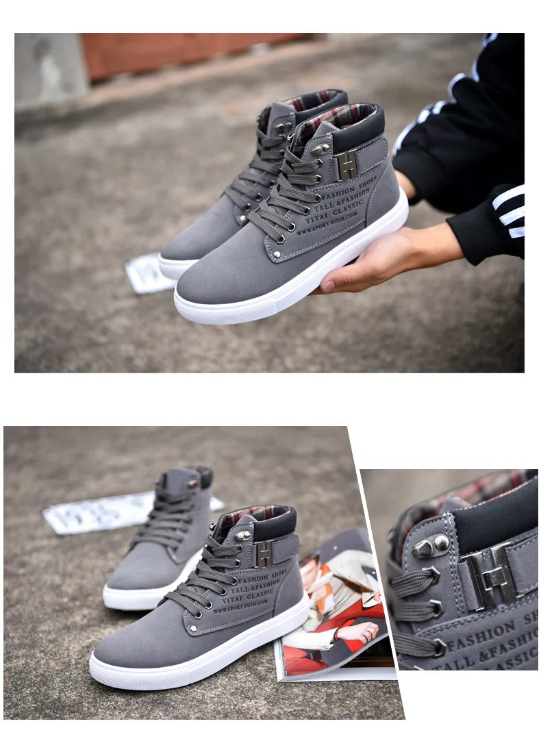 Brand Designer Men's Sneakers Comfortable Casual Shoes Fashion Non-slip Platform Shoes New Lightweight Sneakers Tenis Masculino