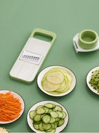 Kitchen 5 in 1 Stainless Steel Multifunctional Safe Manual Vegetable Slicer Cutter Potato Shredders Garlic Carrot Grater Chopper