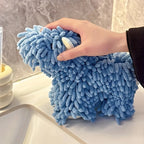 Cute Puppy Shaped Hand Towel Is An Ideal Choice for Wall Mounted Kitchen and Bathroom Use, Bathroom Towel