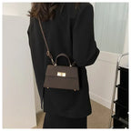 Women's Plaid Crossbody Bag PU Leather - Lightweight Shoulder Purse for Office, Commute & Travel 크로스백