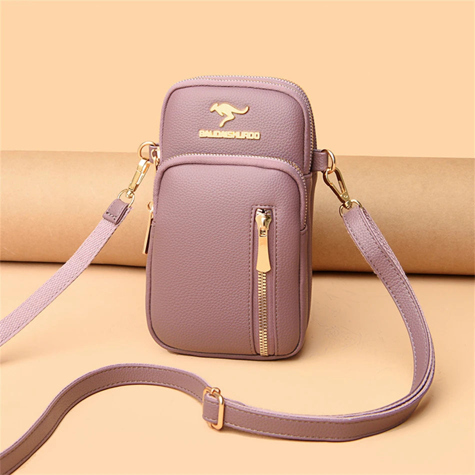 Ladies New Trendy Pu Leather Shoulder Bags Luxury Designer Simple Small Purse Handbags for Women Fashion Messenger Bags Sac