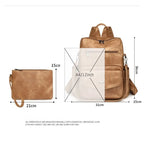 Backpack Purse for Women Fashion Leather Backpack Purse Designer Casual Travel College Backpack Convertible Shoulder Bag