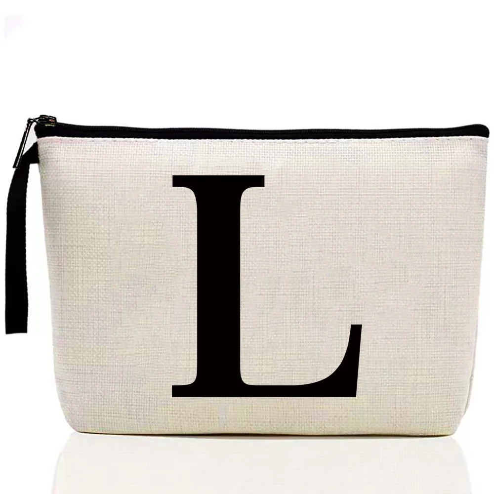 Ladies Makeup Bag Letter Print pattern Classic Coin Purse Organizer Bag Pouches for Travel Bags Pouch Women Storage Cosmetic Bag