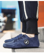 MAEDEF Men's Loafers Lightweight Driving Casual Thin Bottom Flats Shoes Soft Sole Comfortable Non Slip Lace-up Walking Shoes Men