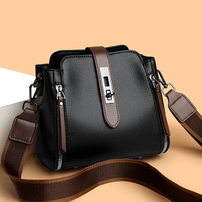 High Quality  Leather Luxury Purses And Handbags Women Bags Designer Female Shoulder Crossbody Bags For Ladies 2024 Sac A Main