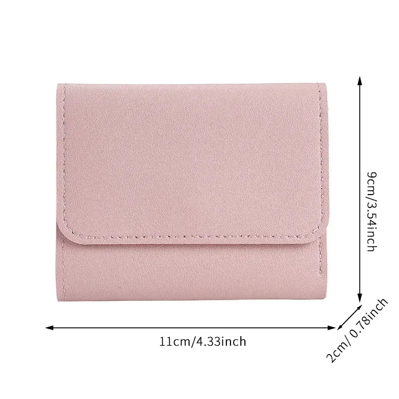 Simple And Short Lady Purse Student Ticket Holder Multi-function Card Bag