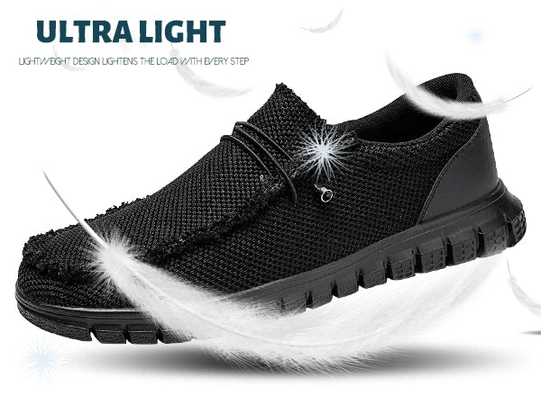 Men Casual Shoes Canvas Loafers for Man Non Slip Vulcanized Shoe Breathable Comfortable Wide Toe Wear-resistant Outdoor Walking