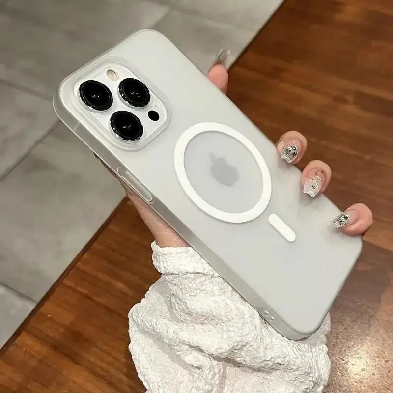 Matte Ultra-Thin for Magsafe Case For iPhone 15 16 14 11 12 13 Pro Max Plus Magnetic Wireless Charger Hard PC Translucent Cover