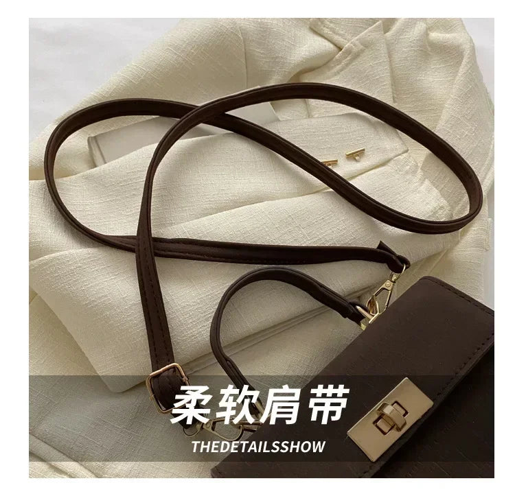 Women's Plaid Crossbody Bag PU Leather - Lightweight Shoulder Purse for Office, Commute & Travel 크로스백