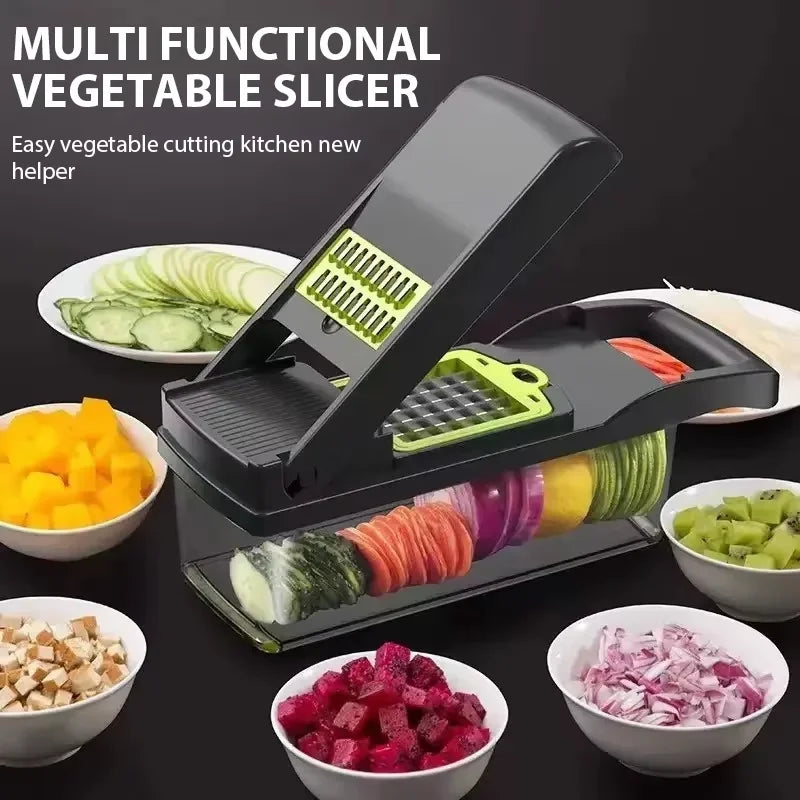 Kitchen Tools Multifunctional Vegetable Cutter Set Manual Slicer Shredder Wiper Grater Kitchen Gadgets and Accessories Cooking