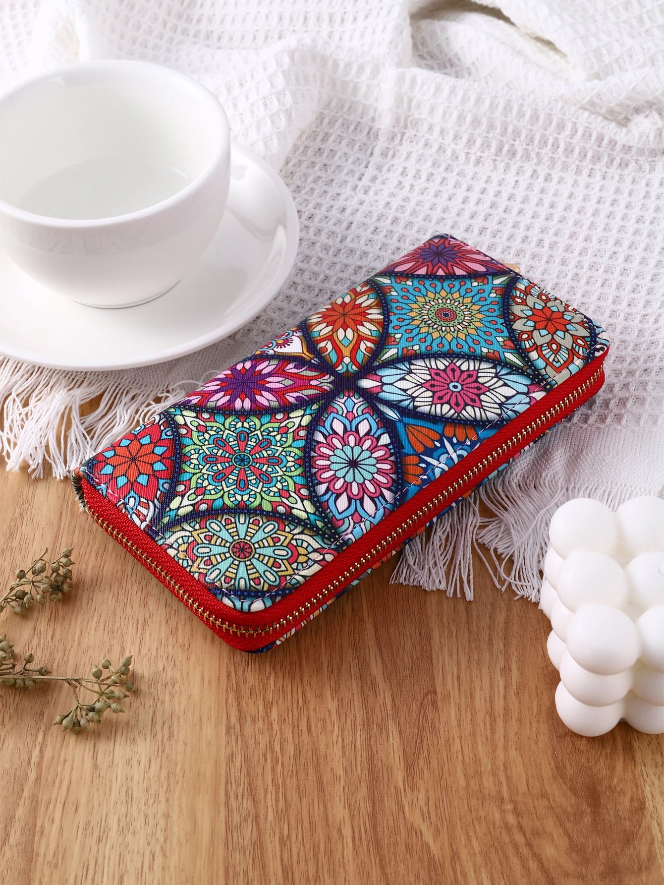 New fashionable lady zipper PU handbag purse with multiple clips and mobile phone compartments to travel, business, high-capacit