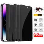 1-5Pcs Privacy Screen Protector for iPhone 17 16 15 14 13 11 12 Pro Max Mini Anti Spy Tempered Glass for iPhone 16Pro XR X Glass