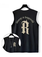 Summer Letter Print Men's Tank Top Hip Hop Fashion Sleeveless T-shirts Y2K Streetwear Oversized Tops Vintage Vest Clothing