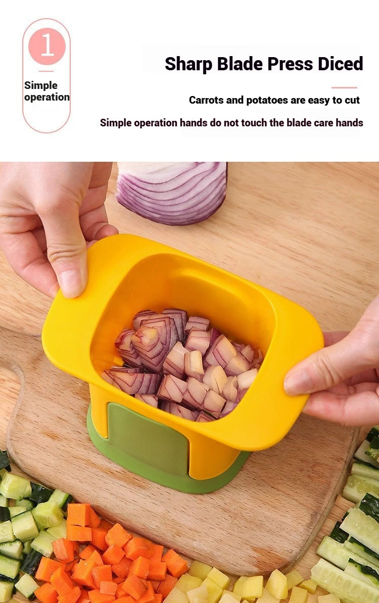 1pc Multi-functional Vegetable Shredder Chip Knife Household Garlic Press Onion Dicer Cucumber Potato Slicer Kitchen Tools