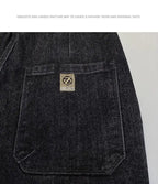 Harajuku Fashion Men's Printed Cargo Vintage Harem Pants Elastic Waistband Baggy Jeans for Casual Spring and Autumn Denim Pants