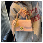 Classic Women's Leather Handbag, Crossbody Shoulder Tote Bag, Elegant Ladies Designer Purse