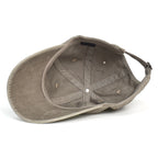 Washed Cotton Baseball Cap Men Women Casual Vintage Dad Hat Adjustable Trucker Style Low Profile Outdoor