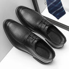 Shoes for Men Summer Breathable Hollow Out Shoe Fashion Business Dress Shoes Luxury Casual Leather Shoes for Men Loafers