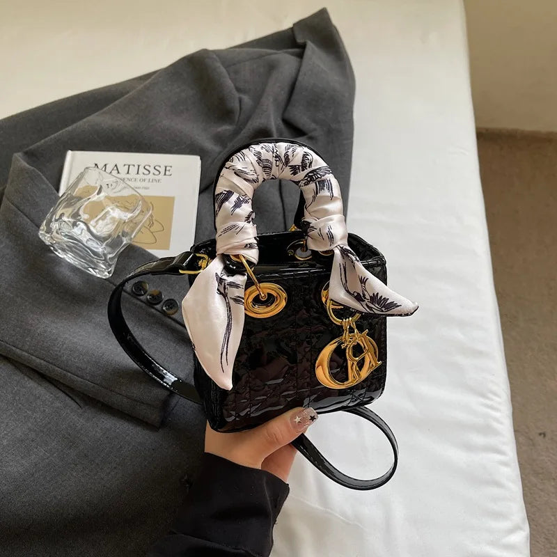 2025 Quilted Lady Dior Style Purse, Luxury Mini Chain Crossbody Shoulder Handbag