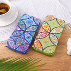 New fashionable lady zipper PU handbag purse with multiple clips and mobile phone compartments to travel, business, high-capacit