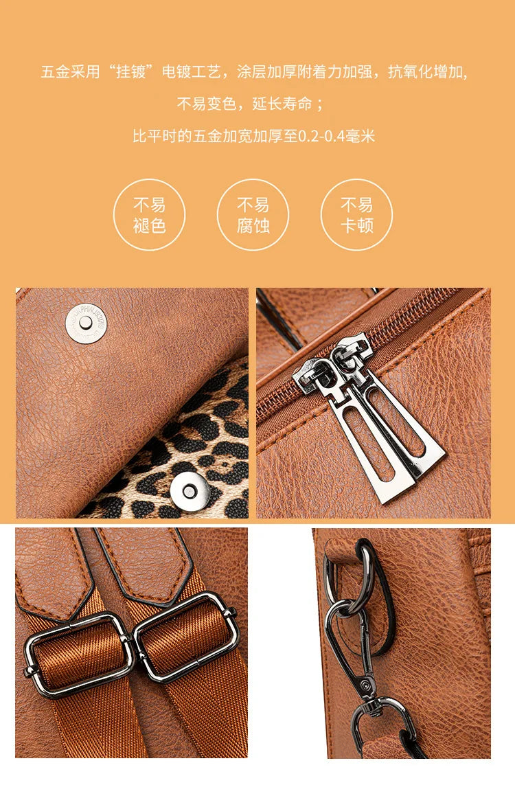 Fashion Women Purse and Handbag Large Womens Backpack PU Leather Travel Backpack Designer Ladies Shoulder Bags School Backpack