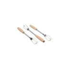 Kitchen Tools Multifunction Stainless Steel Egg Beater Wooden Handle Portable Hand Egg Beater Useful Manual Egg Beater Cooking