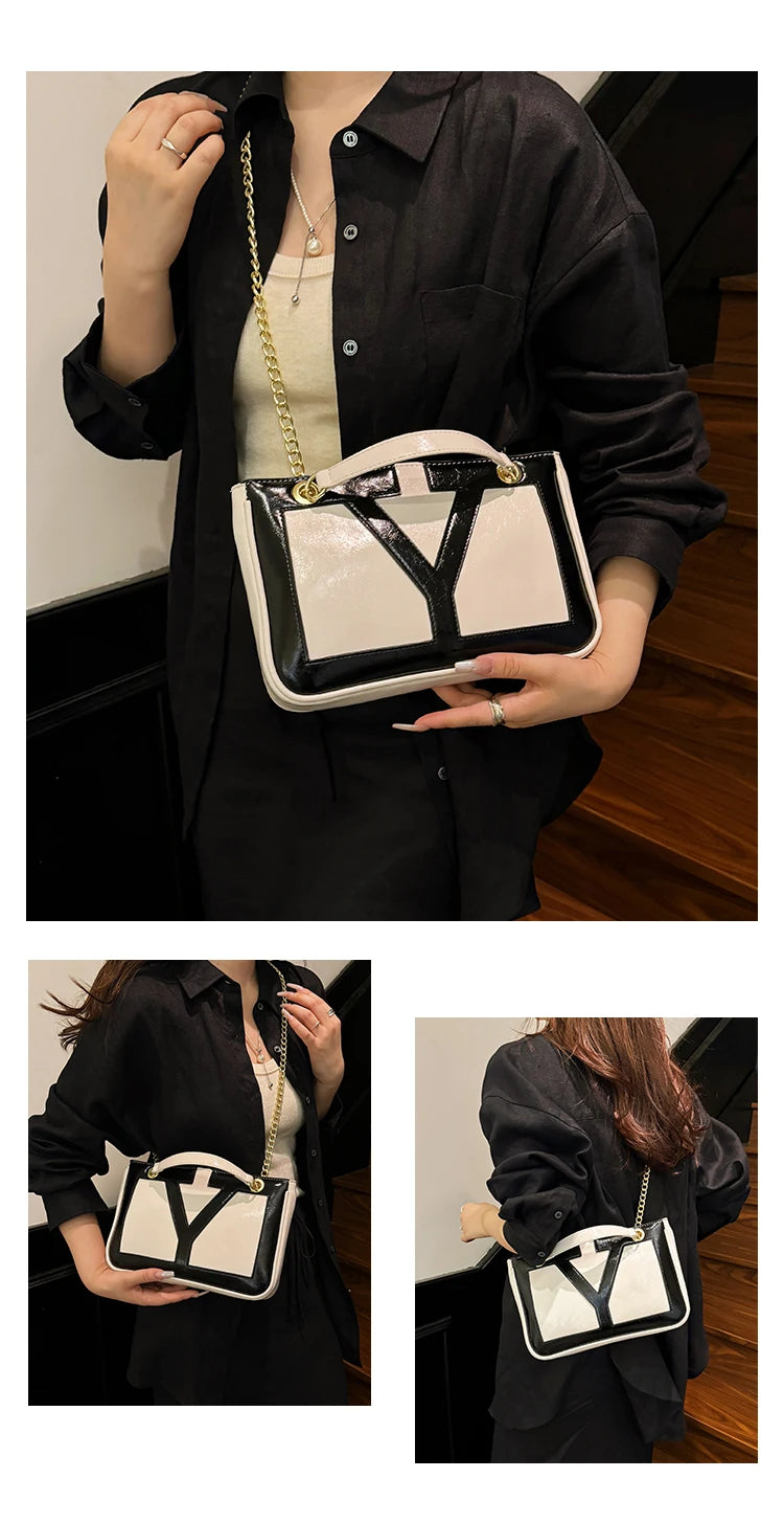 High-End Luxury Elegant Tote Bag For Women Shopper Messenger Purse Solid Color Commuter Use Large Capacity
