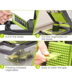 Kitchen Tools Multifunctional Vegetable Cutter Set Manual Slicer Shredder Wiper Grater Kitchen Gadgets and Accessories Cooking