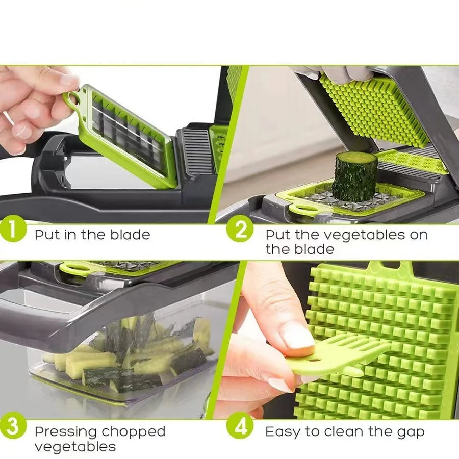 Kitchen Tools Multifunctional Vegetable Cutter Set Manual Slicer Shredder Wiper Grater Kitchen Gadgets and Accessories Cooking