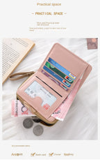 Cute Cat Coin Purse Women Fashion Short Wallet PU Leather Large Capacity Wallet Lightweight ID Card Holder Travel Cash Coin Bag