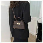 Women's Plaid Crossbody Bag PU Leather - Lightweight Shoulder Purse for Office, Commute & Travel 크로스백