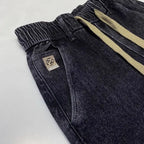 Harajuku Fashion Men's Printed Cargo Vintage Harem Pants Elastic Waistband Baggy Jeans for Casual Spring and Autumn Denim Pants