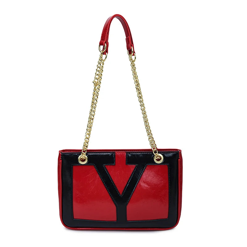 High-End Luxury Elegant Tote Bag For Women Shopper Messenger Purse Solid Color Commuter Use Large Capacity